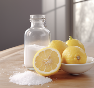 Bild på bikarbonat och citron